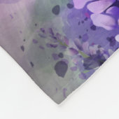 Mooi lavendeveld fleece deken (Hoek)