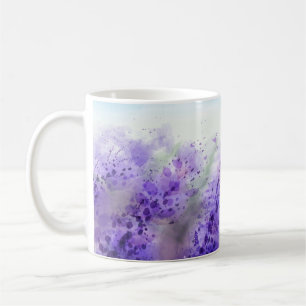 Mooi lavendeveld koffiemok