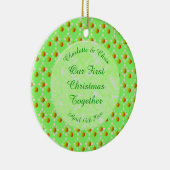 Mooi Lentewed met Appelbloesem en Appels Keramisch Ornament (Rechts)