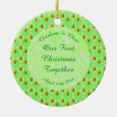 Mooi Lentewed met Appelbloesem en Appels Keramisch Ornament (Achterkant)