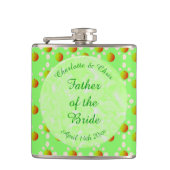 Mooi Lentewedding Appelbloesem en Appels Heupfles (Voorkant)