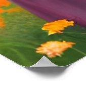 Mooi Lesbisch Paar in Gebied van Bloemen Poster (Hoek)