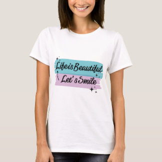 Mooi leven, gelukkig hart t-shirt
