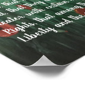 Mooi leven, vrijheid en nastreven van geluk poster (Hoek)