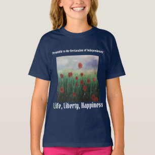 Mooi leven, vrijheid en nastreven van geluk t-shirt