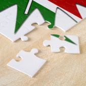 Mooi levendig Keniaans vlagpatroon: een 18-sterren Legpuzzel (Zijkant)