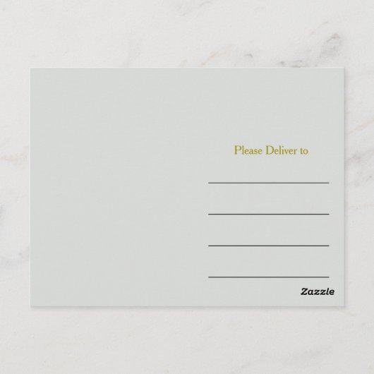 Mooi licht groen dank u briefkaart (Achterkant)