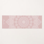 Mooi Licht Lotus Roos Mandala Aangepast Yoga Mat (Voorkant (horizontaal))