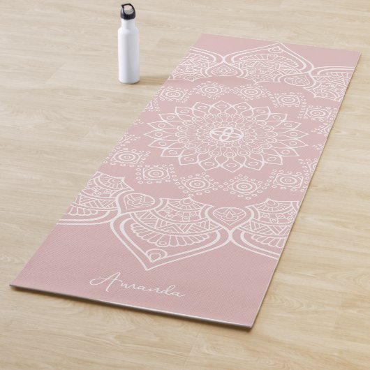 Mooi Licht Lotus Roos Mandala Aangepast Yoga Mat (In situ)