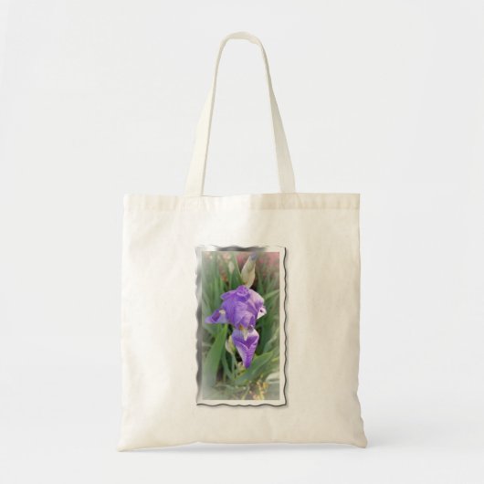 Mooi lichtblauw Iris Tote Bag (Voorkant)