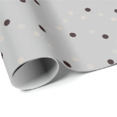 Mooi lichtgrijs met Stippen Cadeaupapier (Rol Hoek)