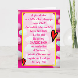 Mooi lief gedicht Moederdag Kaart