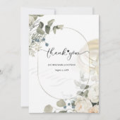 Mooi lijst, modern dank u,Flat Dank Bedankkaart (Voorkant)