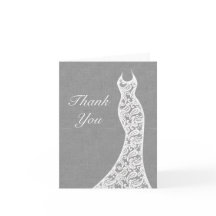 Mooi linnen gevouwen bedankkaart