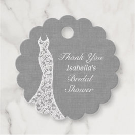 Mooi linnen Vrijgezellenfeest dank u Bedankjes Labels