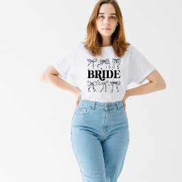 Mooi lint meisjesachtige bruid trouwdag Tri-Blend shirt