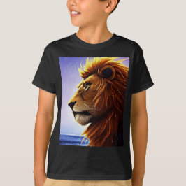 Mooi Lion-portret op Zee, persoonlijk Kind T-shirt
