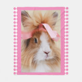 Mooi Lionhead Dwarf Bunny Rabbit Fleece Deken (Voorkant)