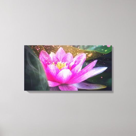 Mooi Lotus, landschap, Zen Canvas Afdruk (Voorkant)