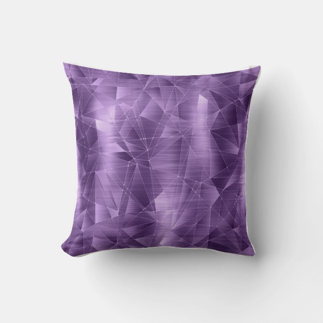 Mooi Luxe Lavender Geometrical Patroon Kussen (Voorkant)
