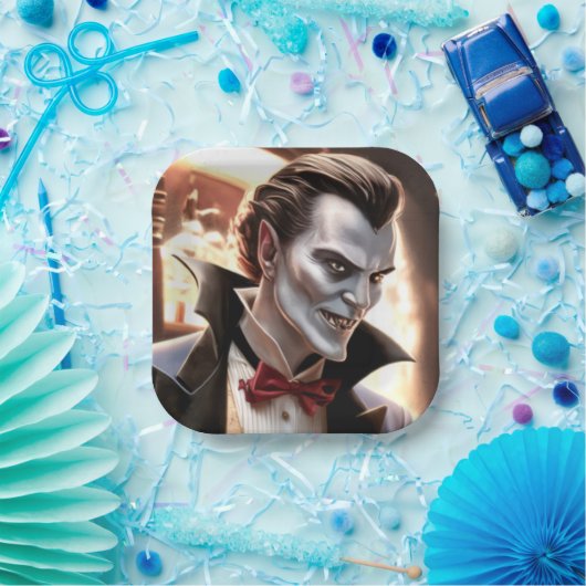 Mooi maar bloeddorstig, Dracula Papieren Bordje (Feest)