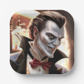 Mooi maar bloeddorstig, Dracula Papieren Bordje (Voorkant)