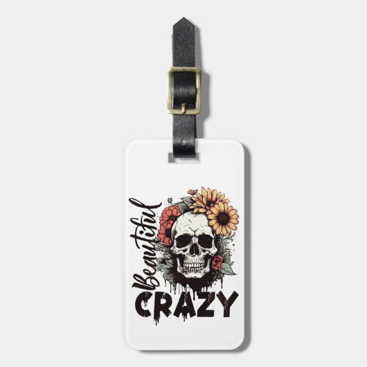 Mooi maar Gek Bagagelabel (Voorkant verticaal)