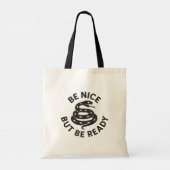 Mooi maar klaar tote bag (Achterkant)