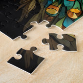 Mooi majestueus pauwenpaar kussen legpuzzel (Zijkant)