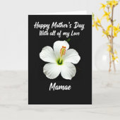Mooi Mama Moederdag kaart (Gele Bloem)