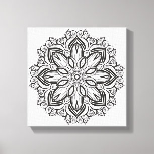 Mooi Mandala 6 Canvas Afdruk