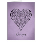 Mooi Mandala Heart, ik hou van je (Voorkant)