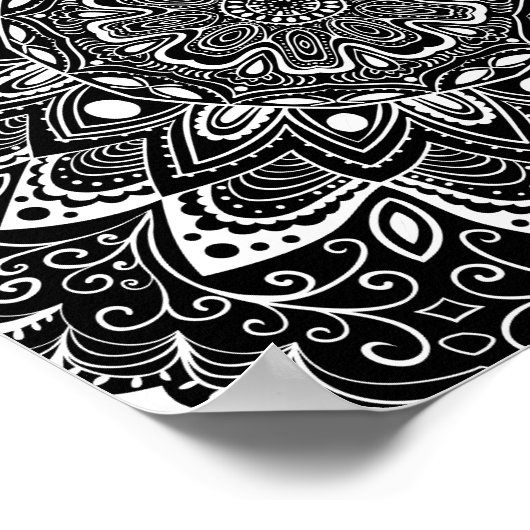 Mooi Mandala Pattern-Poster Poster (Hoek)
