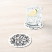 Mooi Mandala Ronde Kartonnen Onderzetter (Insitu)