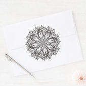 Mooi Mandala Ronde Sticker (Envelop)