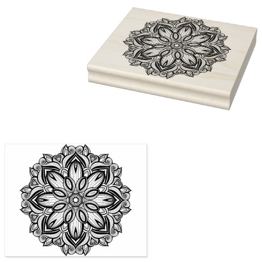 Mooi Mandala Rubberstempel (Gestempeld)