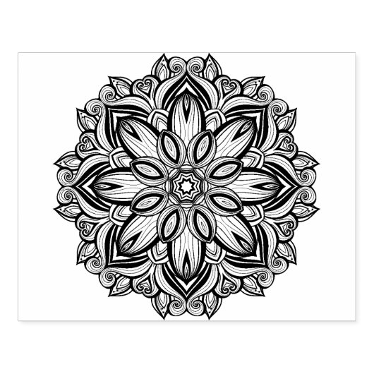 Mooi Mandala Rubberstempel (Afrduk)