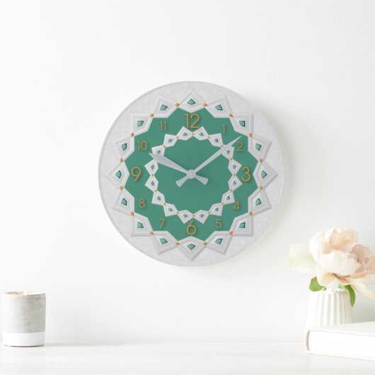 Mooi mandala wit grote klok (Huis)