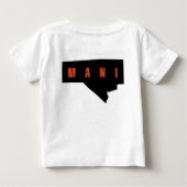 Mooi Manitoba typografie kaart shirt (Achterkant)