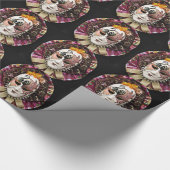 Mooi mannelijk carnavalmasker cadeaupapier (Hoek)