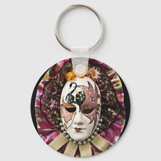 Mooi mannelijk carnavalmasker sleutelhanger