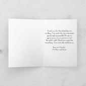 mooi manuscript | huwelijk dankt u bedankkaart (Binnen)