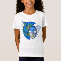 Mooi Mardi Gras-masker T-shirt