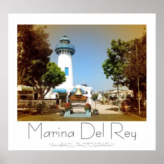 Mooi Marina Del Rey Poster! Poster (Voorkant)
