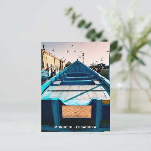 Mooi Marokko Essaouira Souvenir Oude Stad Briefkaart (Staand voorkant)