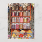 Mooi Marokko Marrakesh Rode Oude Stad Souvenir Briefkaart (Voorkant)