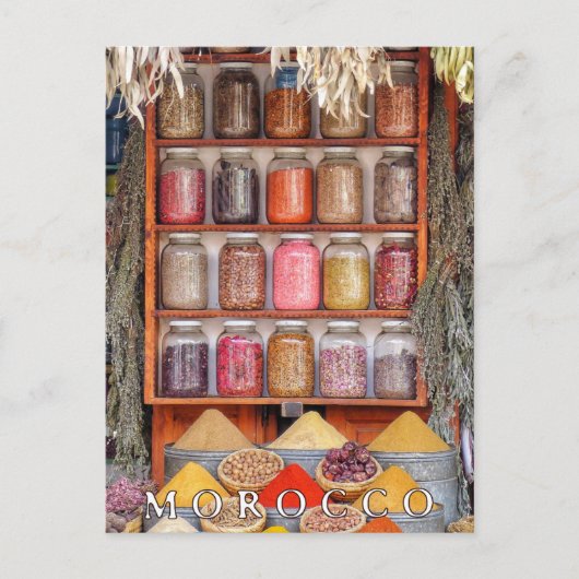 Mooi Marokko Marrakesh Rode Oude Stad Souvenir Briefkaart (Voorkant)