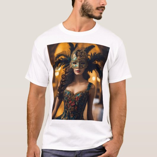 "Mooi masker: Mannen T-shirt (Voorkant)