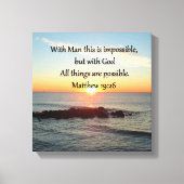 MOOI MATTHEW 19:26 FOTODESIGN CANVAS AFDRUK (Voorkant)