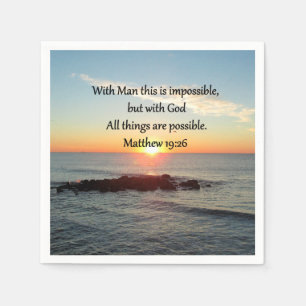 MOOI MATTHEW 19:26 FOTODESIGN SERVETTEN